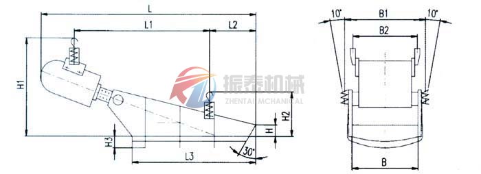 電磁振動給料機(jī)外形 圖